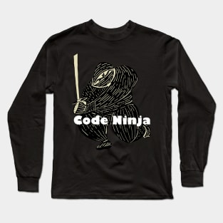 Code Ninja (black and gray) Long Sleeve T-Shirt